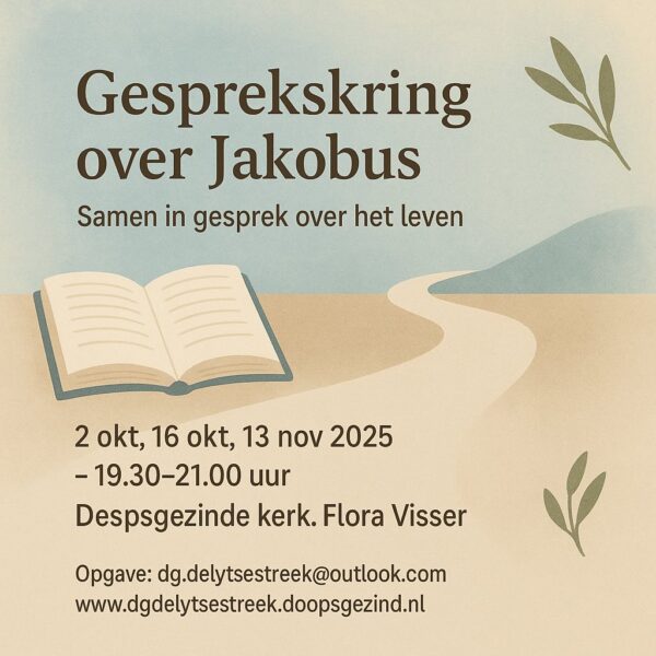 Gesprekskring over het bijbelboek Jakobus voor iedereen